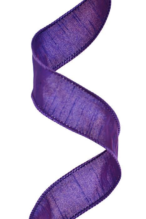 1.5" X 25 Yds Wired Anisha Ribbon Purple