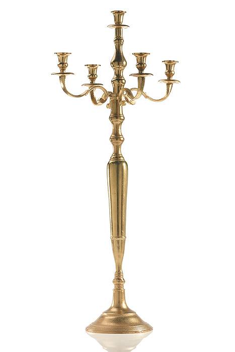 18" X 40" Moretti Candelabra Gold