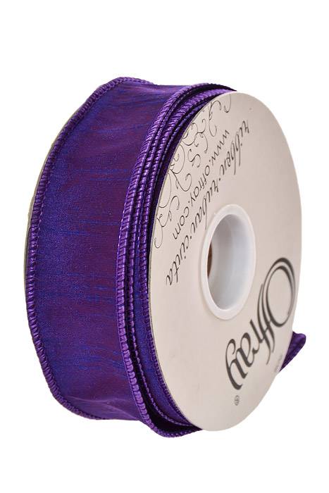 1.5" X 25 Yds Wired Anisha Ribbon Purple
