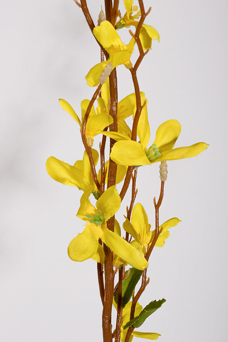 36" Artificial Forsythia Spray Yellow