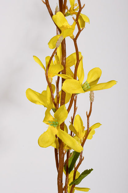 36" Artificial Forsythia Spray Yellow