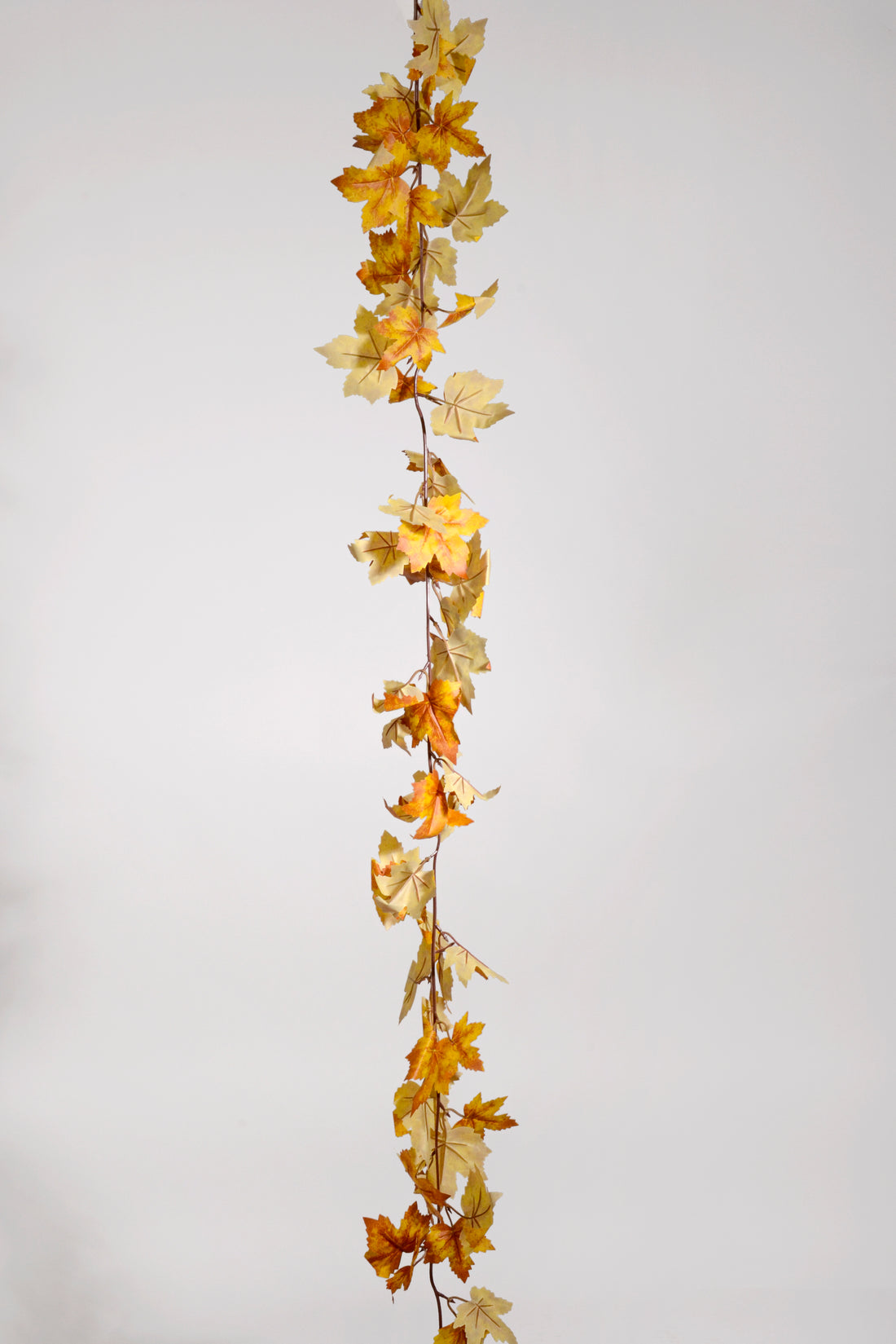 5.9Ft Artificial Maple Leave Garland Yellow