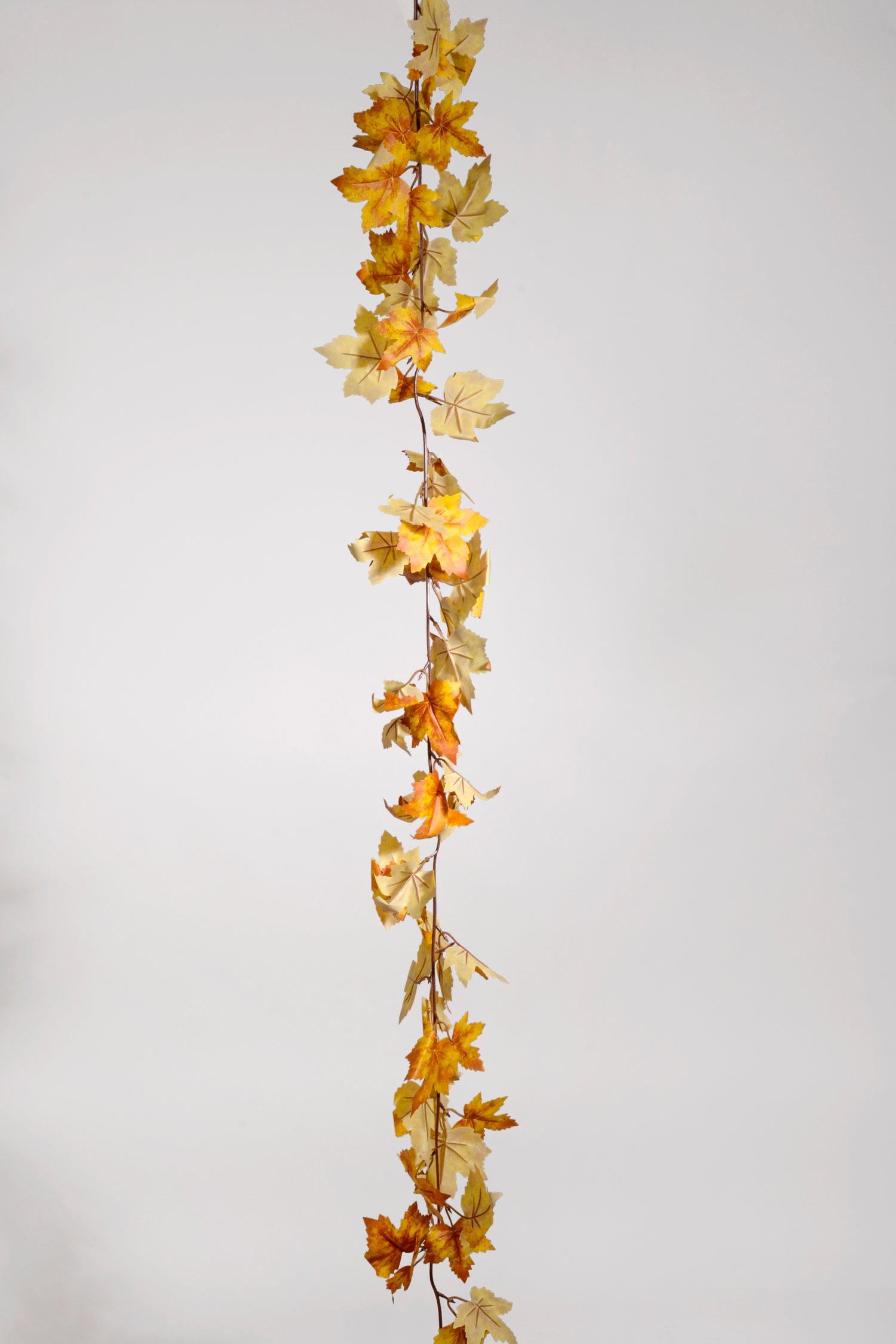 5.9Ft Artificial Maple Leave Garland Yellow