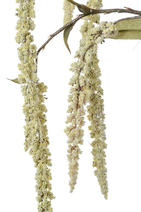 32" Artificial Hanging Amaranthus Spray Cream