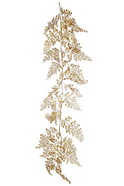 48" Glitter Sequin Maiden Hair Garland Gold