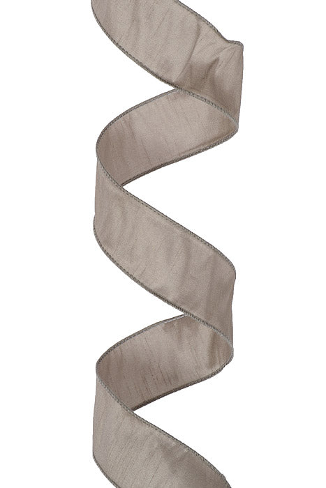 2-1/2" X 10Yds Wired Anisha Ribbon Driftwood