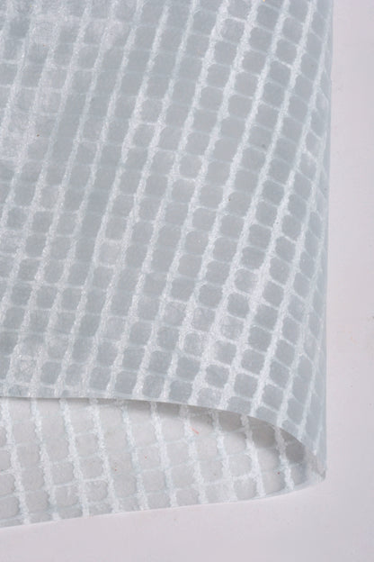 22.5" Flower Wrap Paper Grey Blue