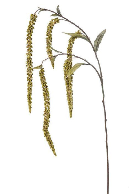 32" Artificial Hanging Amaranthus Spray Green