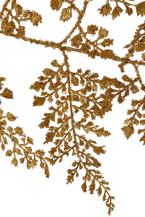 48" Glitter Sequin Maiden Hair Garland Gold