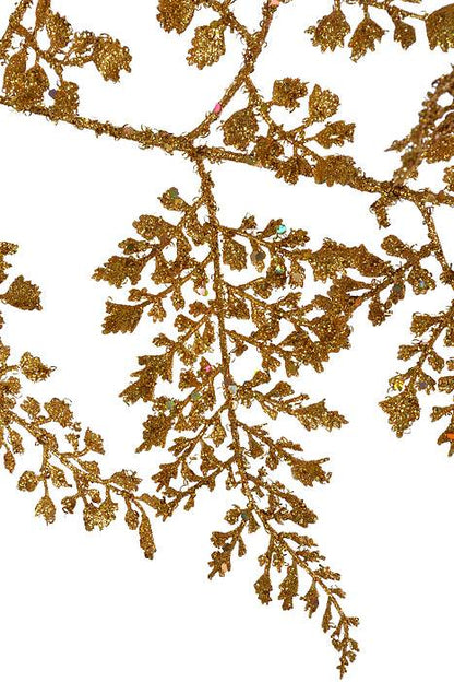 48" Glitter Sequin Maiden Hair Garland Gold