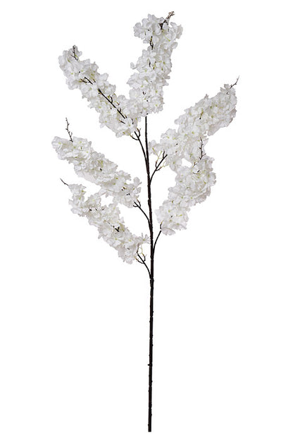 67.75" Silk Cherry Blossom Spray White