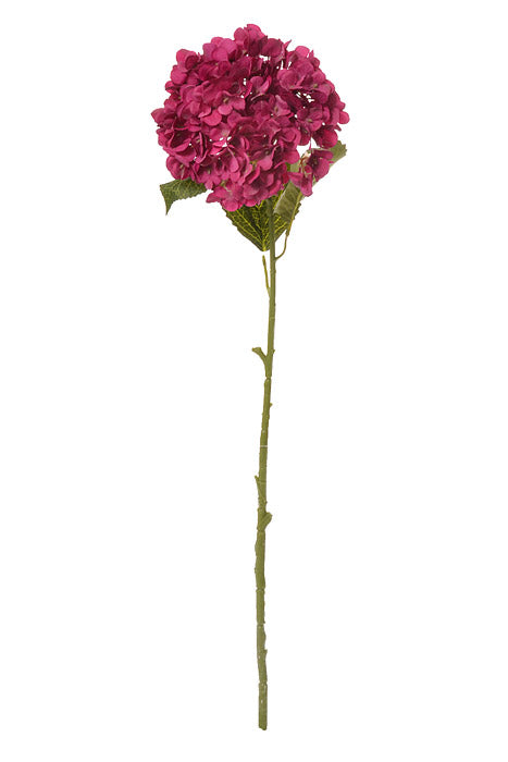 32.5" Silk Hydrangea Spray Fuchsia