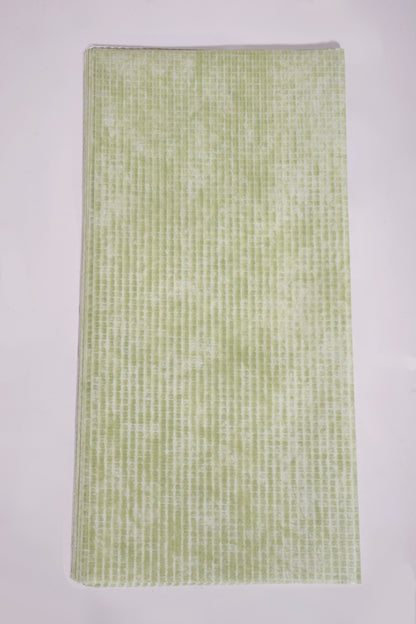 22.5" Flower Wrap Paper Lime Green Pkg/15