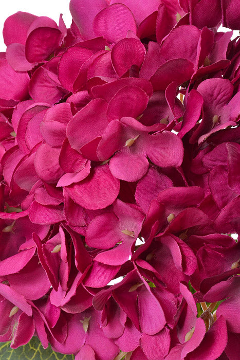 32.5" Silk Hydrangea Spray Fuchsia