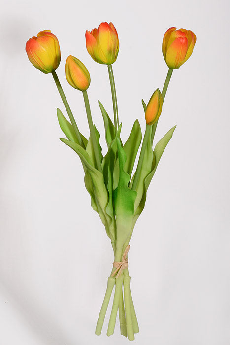 15.75" Artificial Tulip Bundle Orange
