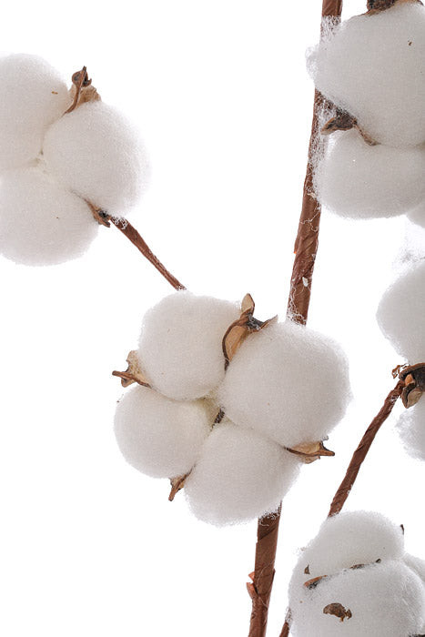 29.5" Cotton Pod Spray White/Natural