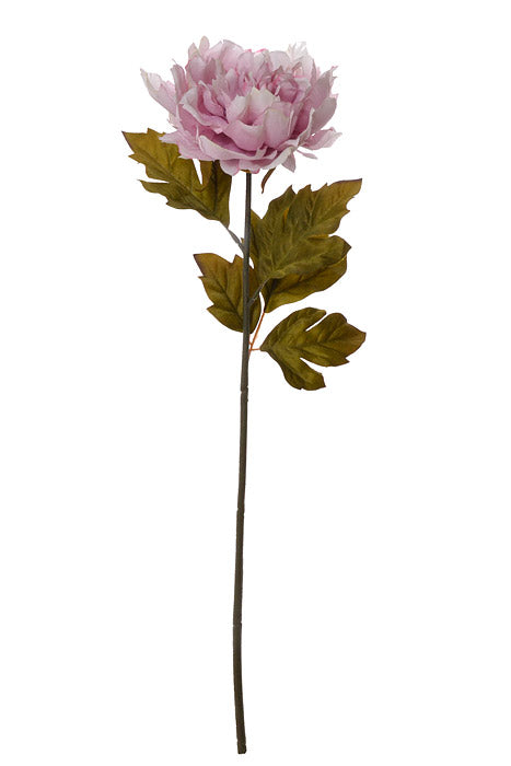 24" Silk Peony Spray Light Lavender