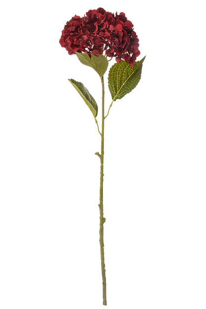 32.5" Silk Hydrangea Spray Red
