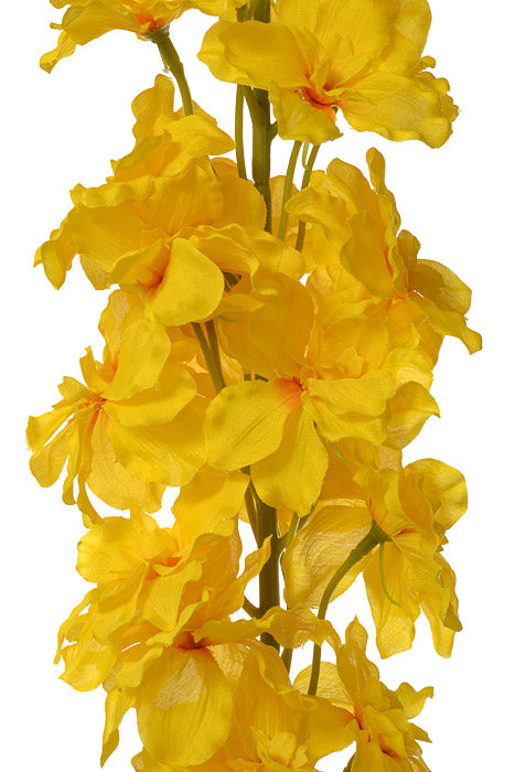 47.25&quot; Silk Delphinium Spray Yellow