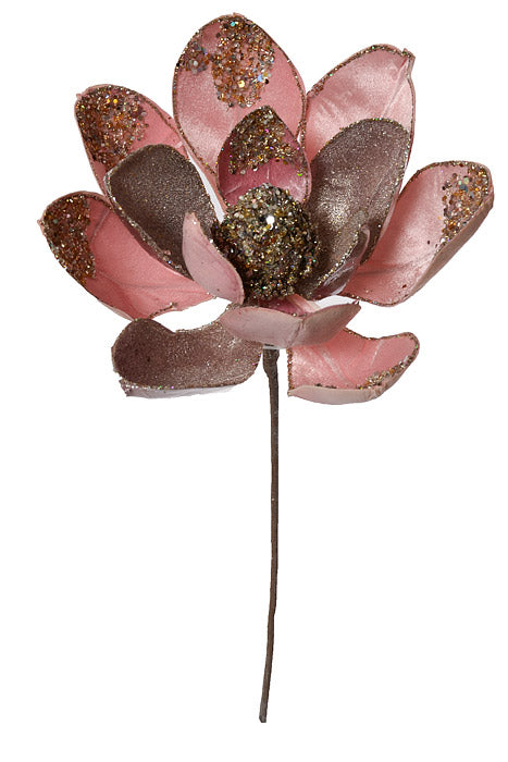 19" x 12" Magnolia Jewel Stem Soft Pink/Platinum