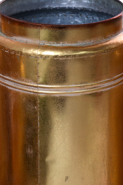 12" / 13.5" / 15" Metal Milk Can Gold Set/3