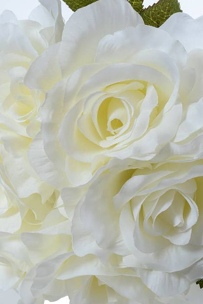 13&quot; Rose Bouquet Cream