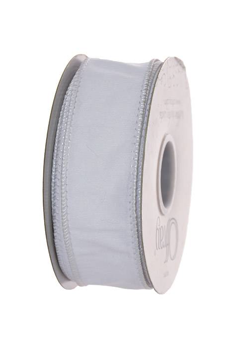 1.5" X 25 Yds Wired Anisha Ribbon White