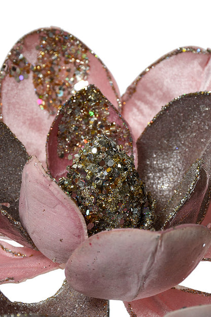 19" x 12" Magnolia Jewel Stem Soft Pink/Platinum