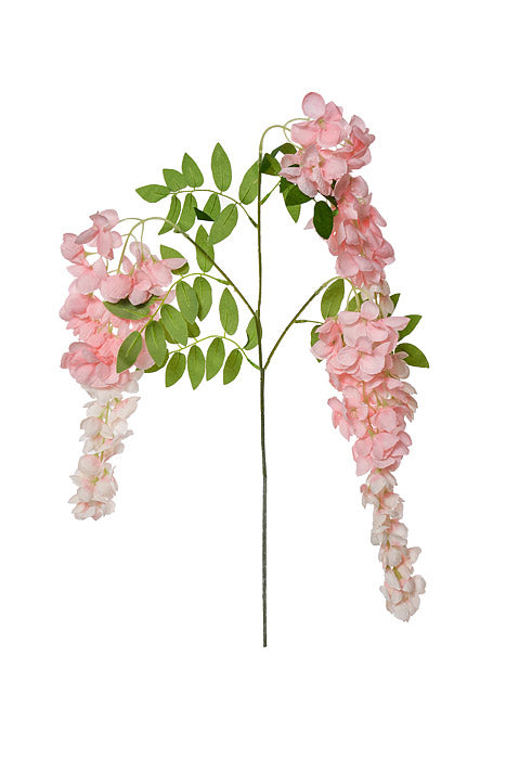 39.5" Silk Wisteria Hanging Spray Pink Two Tones Pkg/12