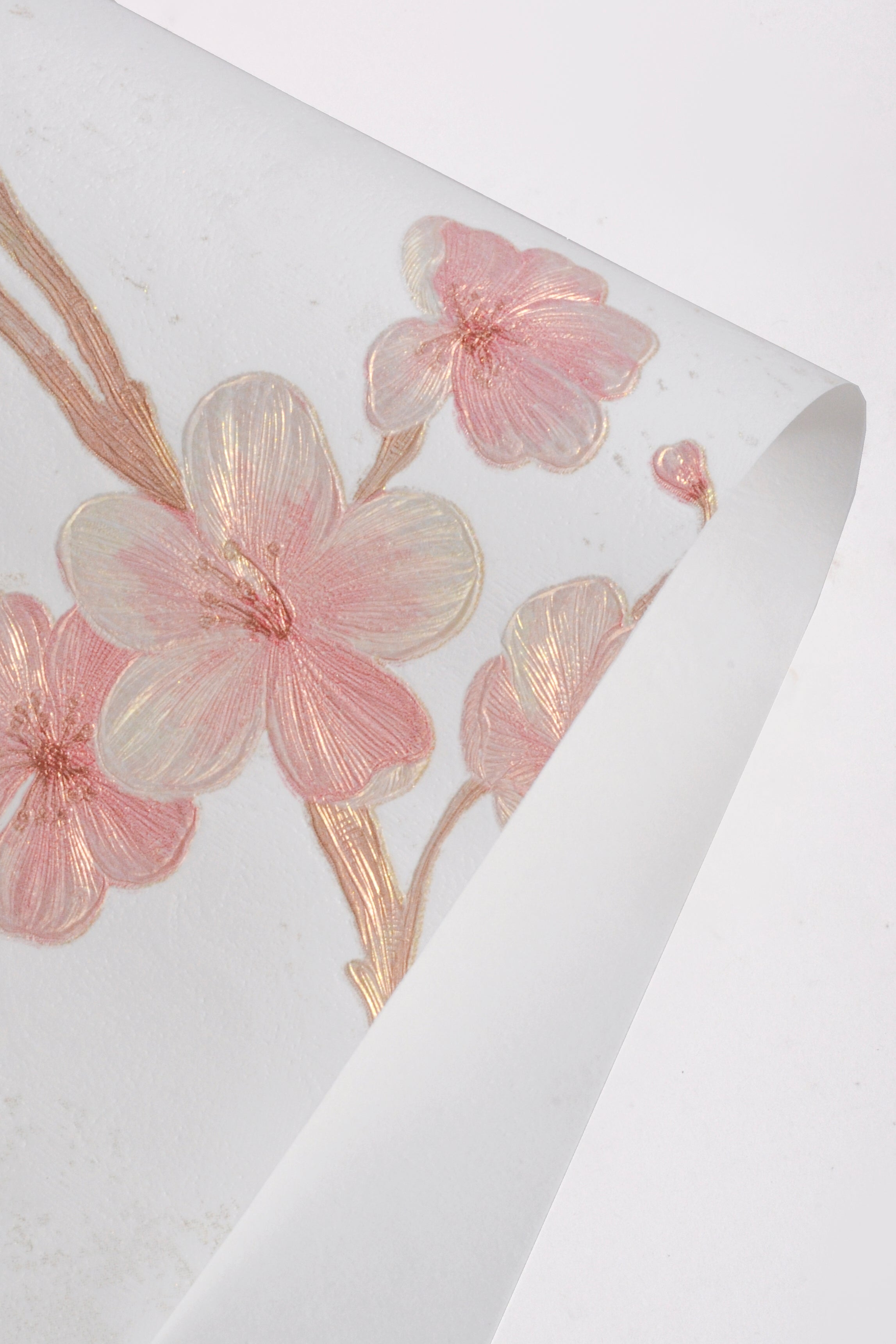 21" x 21" Flower Packaging Paper White Pkg/10