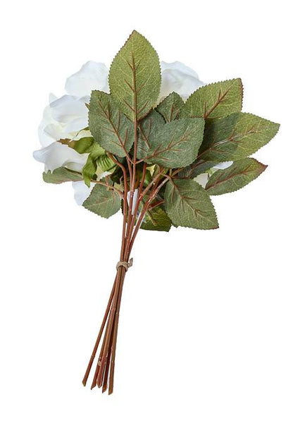 13&quot; Rose Bouquet Cream