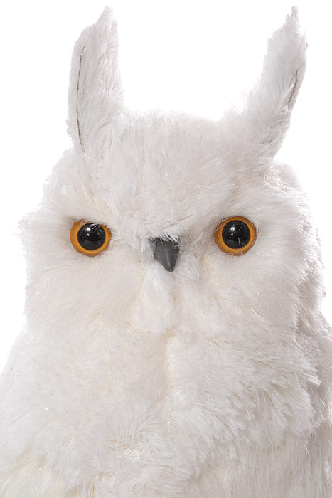 15" Feather White Owl White
