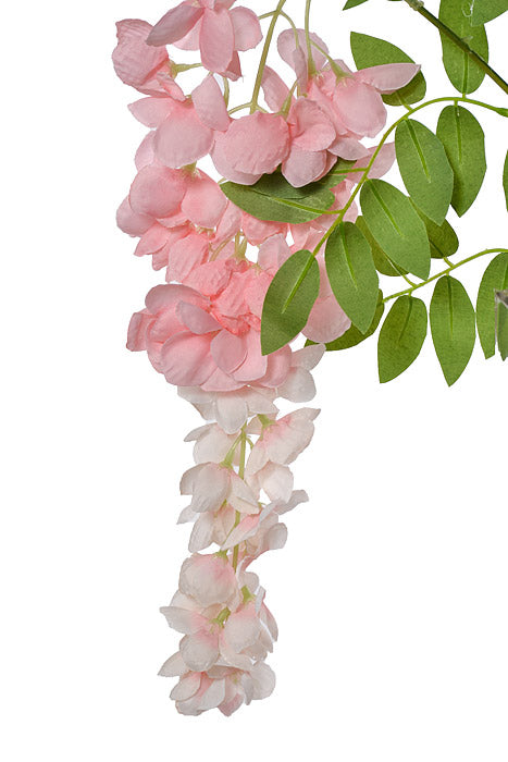 39.5" Silk Wisteria Hanging Spray Pink Two Tones Pkg/12