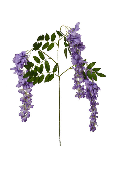 39.5" Silk Wisteria Hanging Spray Lavender Two Tones Pkg/12