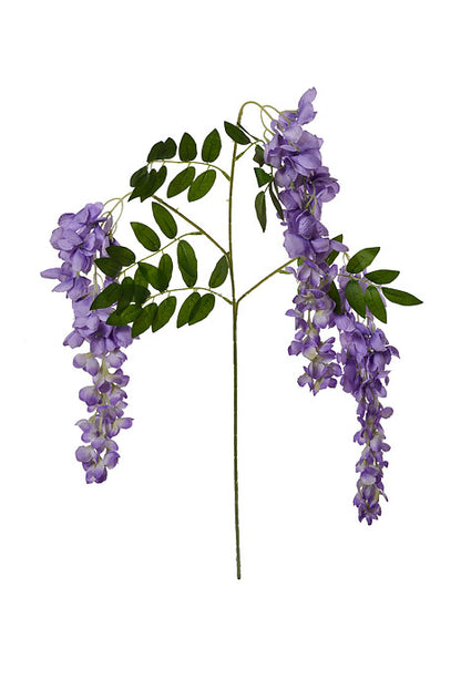 39.5" Silk Wisteria Hanging Spray Lavender Two Tones Pkg/12
