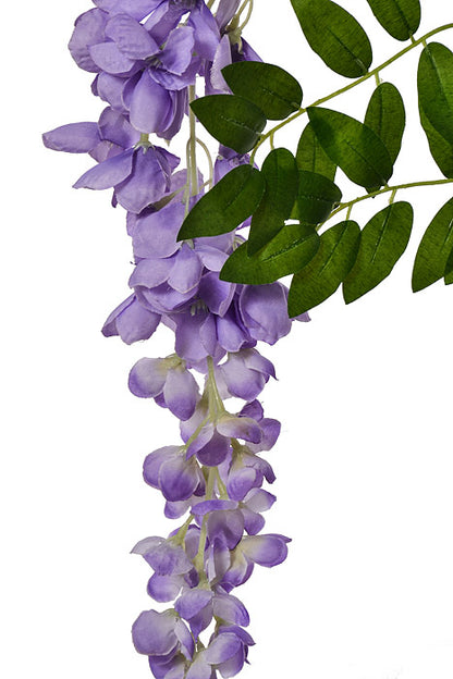 39.5" Silk Wisteria Hanging Spray Lavender Two Tones Pkg/12