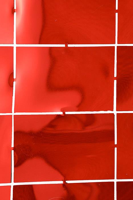 36" X 48" Foil Mirror Backdrop Red