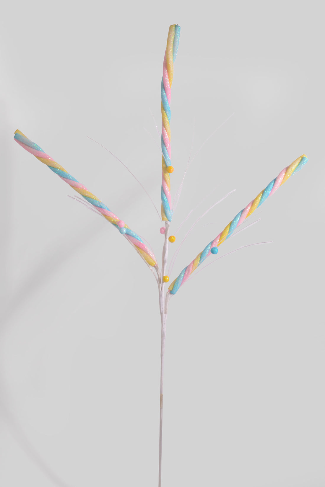 35" Glitter Candy Stem Pink/Blue/Gold