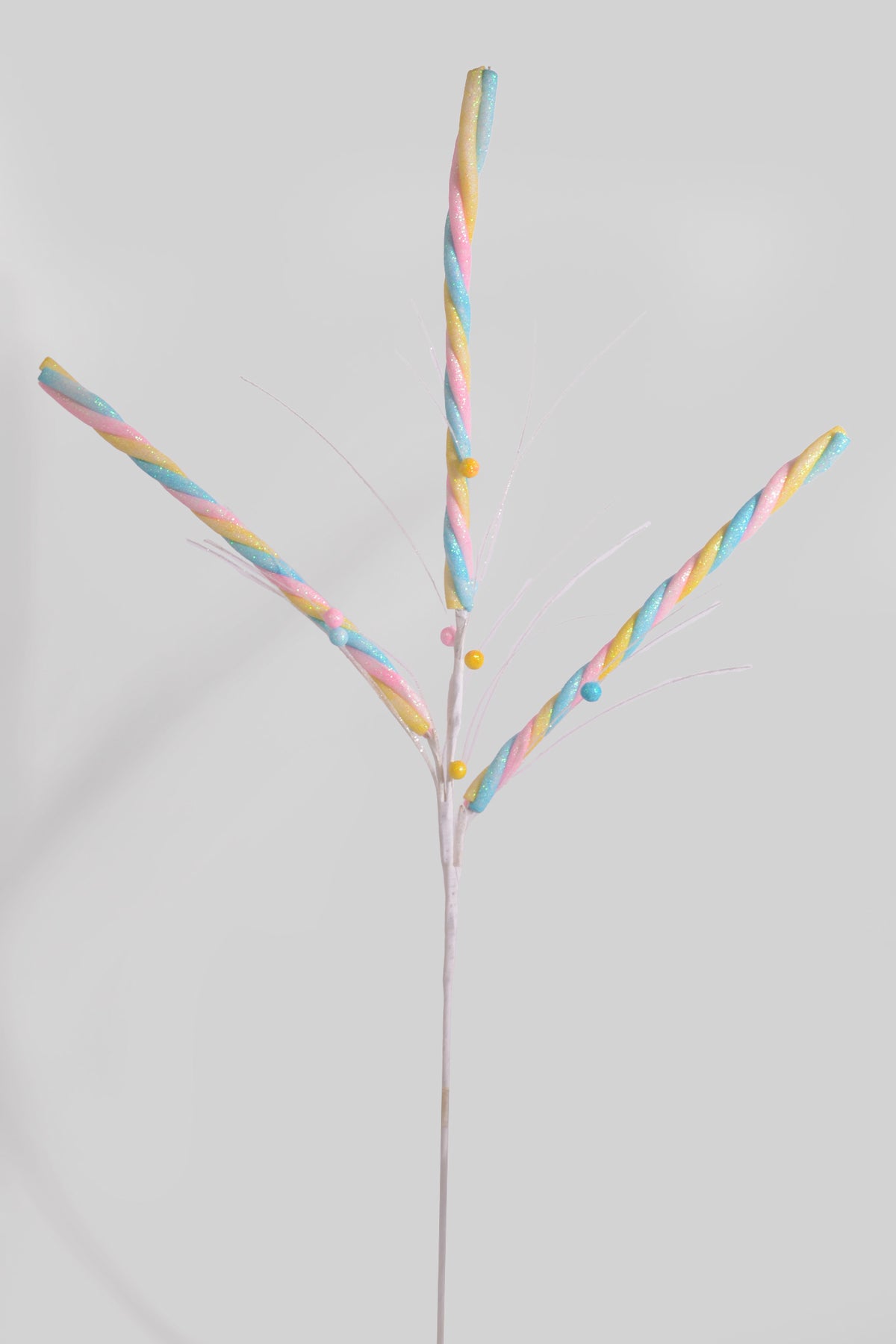 35" Glitter Candy Stem Pink/Blue/Gold