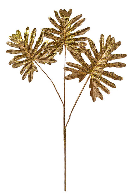 34" Metallic Split Philo Spray Gold