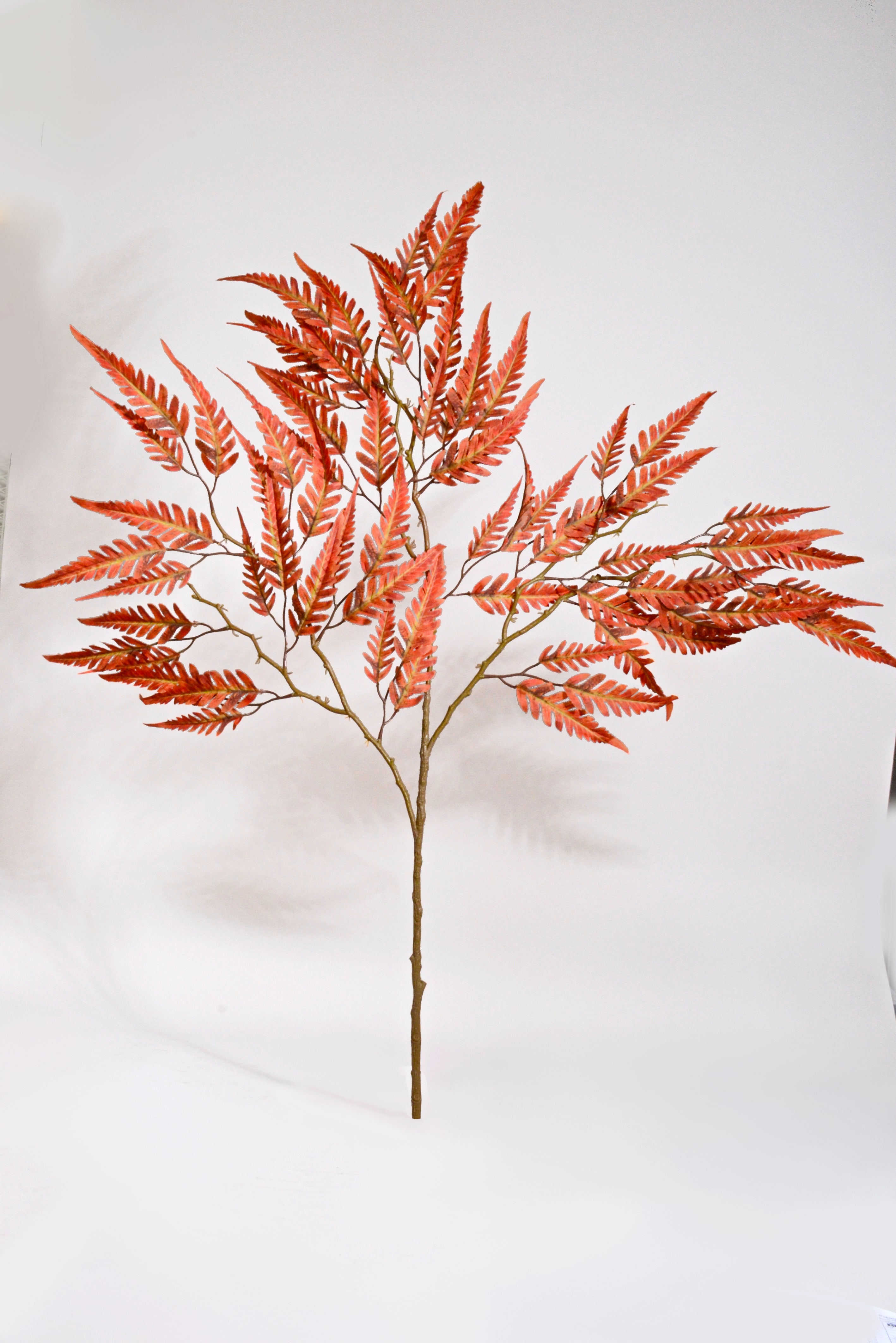 38.5" Silk Fern Spray Brick Orange