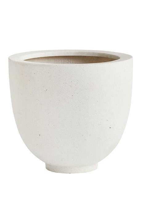 13.5" X 12.5" Bandani Pot White