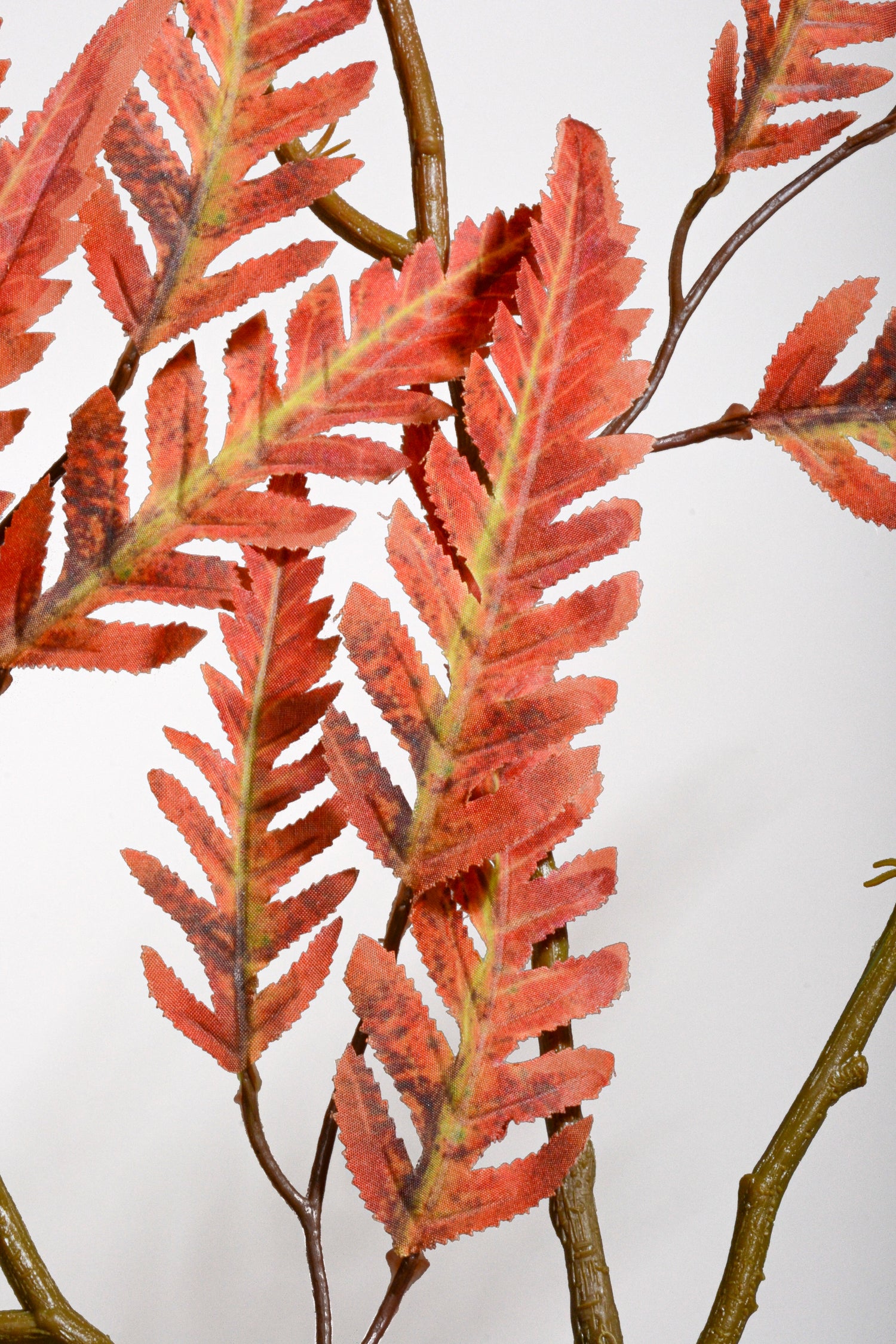 38.5" Silk Fern Spray Brick Orange