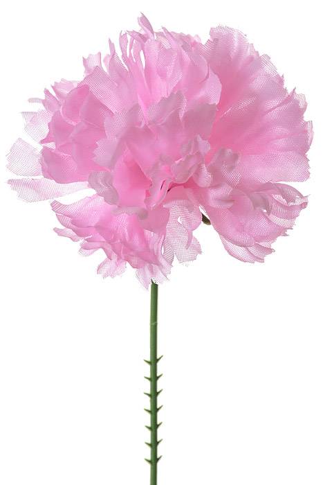 7" Silk Carnation Pick Pink Pkg/100