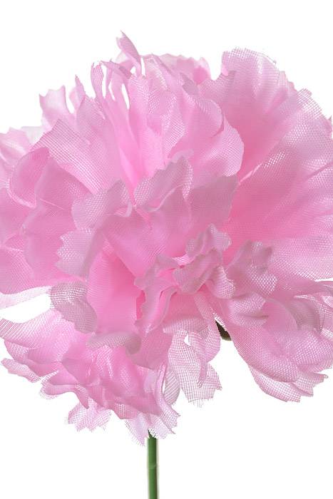 7" Silk Carnation Pick Pink Pkg/100