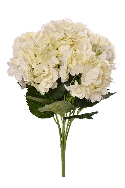 22" Silk Hydrangea Bush Cream