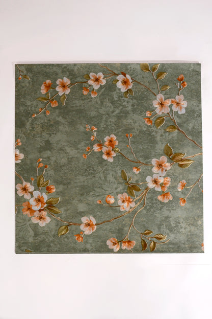 21" x 21" Flower Packaging Paper Green Pkg/10