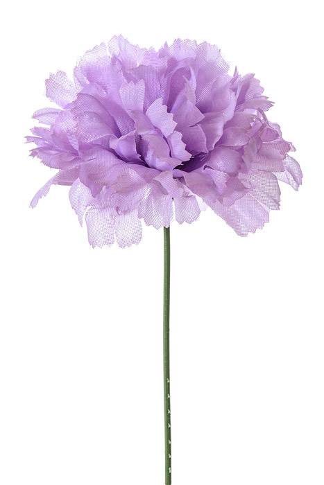 7" Silk Carnation Pick Lavender Pkg/100