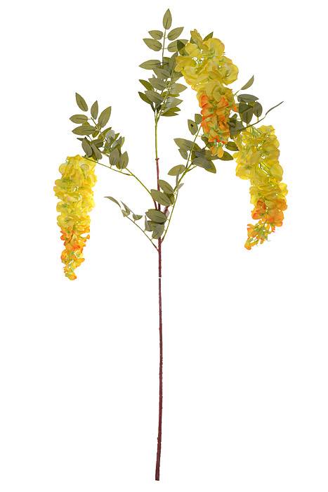41" Silk Wisteria Spray Yellow