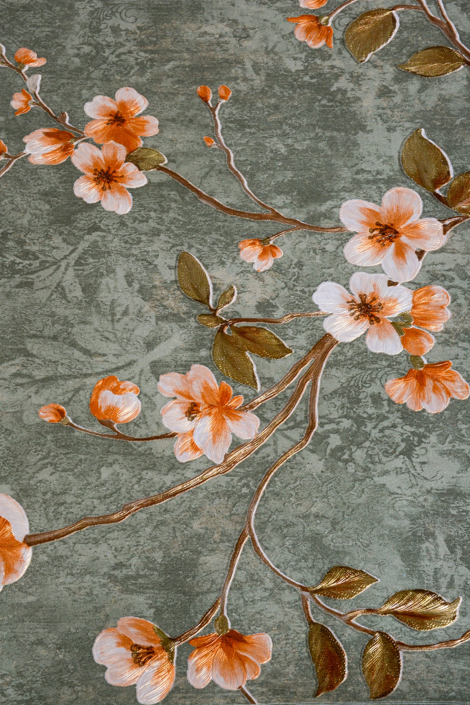 21" x 21" Flower Packaging Paper Green Pkg/10